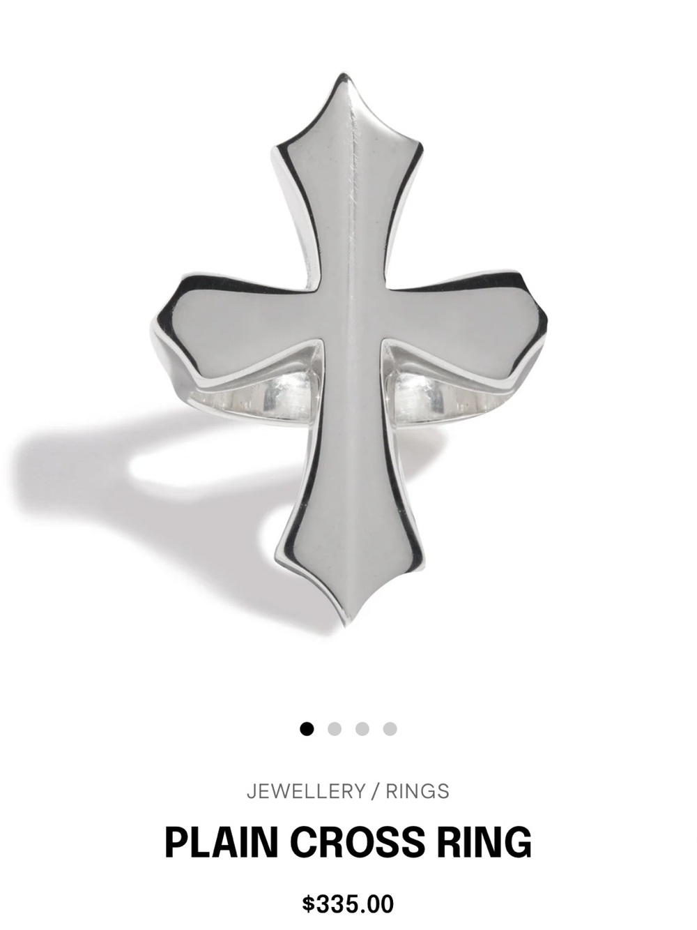 Great Frog Plain Cross Ring - Picture 2 of 6
